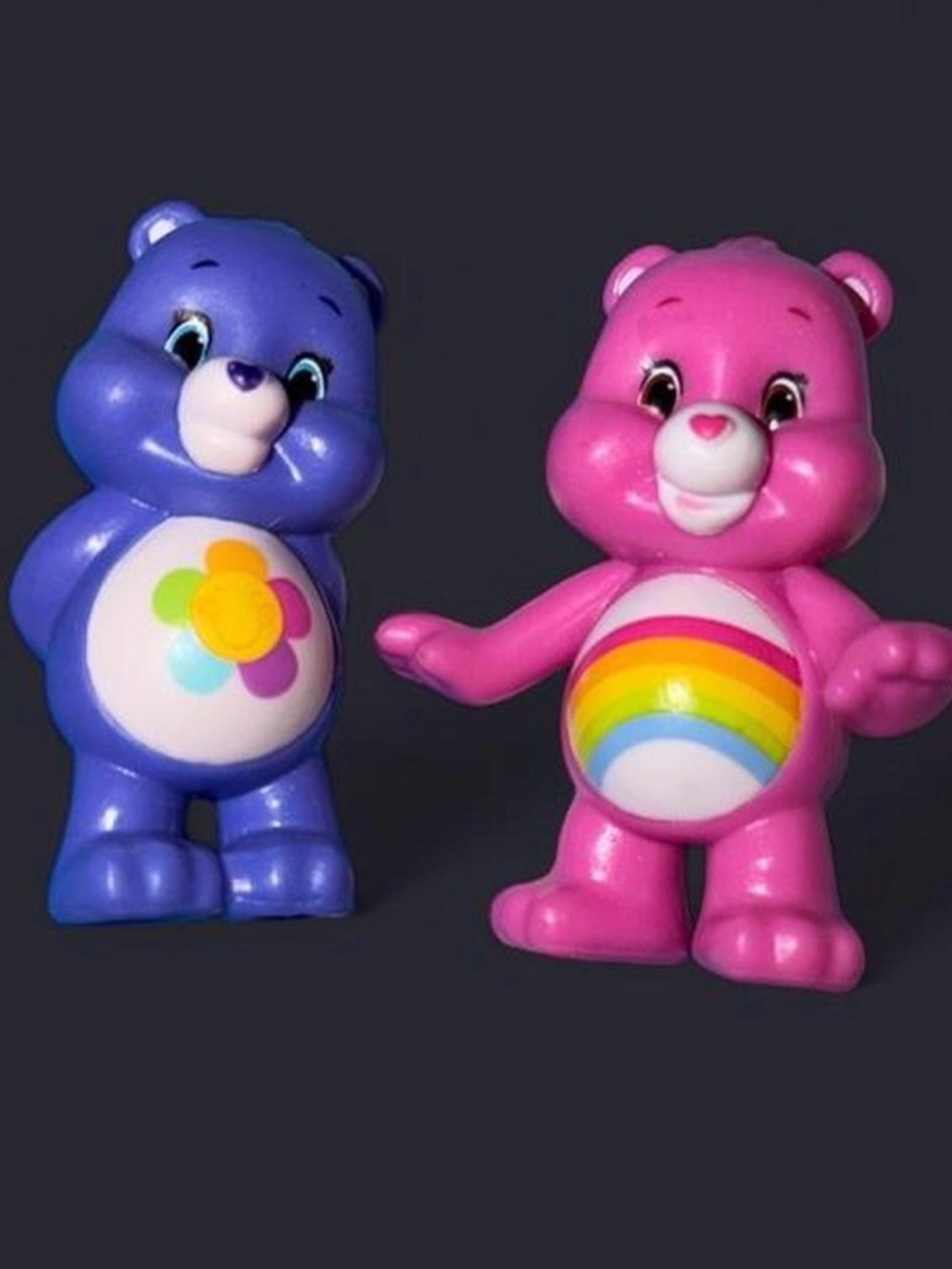 Care Bears Pink Rainbow & Blue Flower Belly Pair